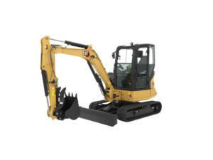 Mini-pelle / pelle hydraulique sur chenille pour tous travaux de transformation, terrassement, aménagement extérieur en location chez Valroc SA dans la Broye