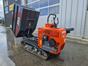 Dumper à chenille Huki 70B pour tous travaux de transports et de manutentions en location chez Valroc SA dans la Broye
