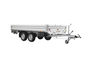 Remorque plateau freinée, pour tous types de transport en location chez Valroc SA dans la Broye